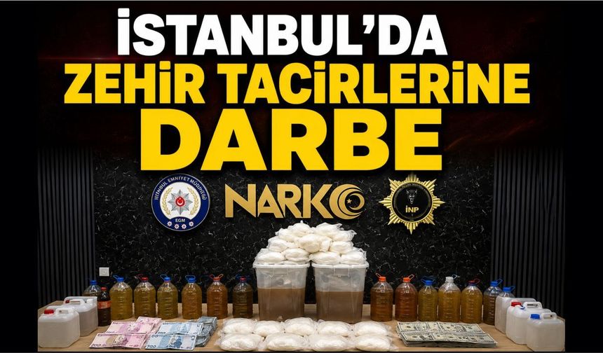 İstanbul'da Dev Metamfetamin Operasyonu Gerçekleştirildi