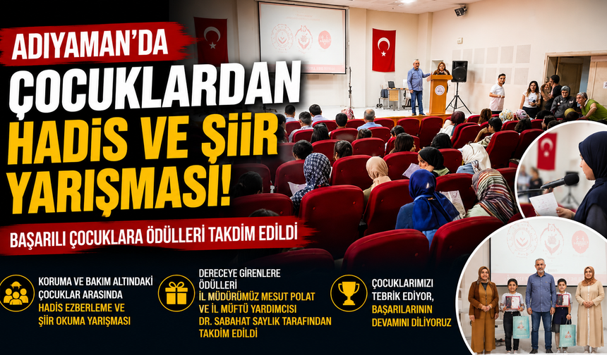 Adıyaman'da Koruma Altındaki Çocuklar Yarıştı