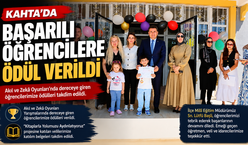 Kahta'da Velilere Katılım Belgeleri Takdim Edildi
