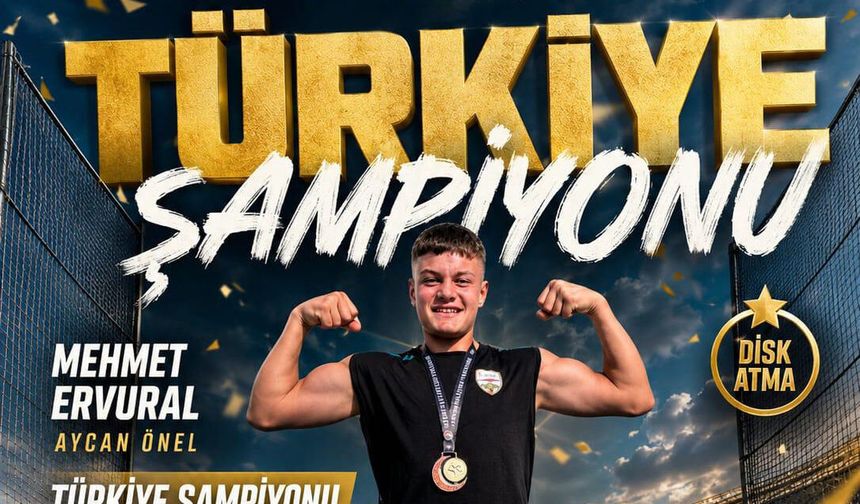 Disk Atmada da Şampiyon: Mehmet Ervural Tarih Yazdı