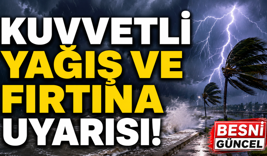 Kuzeydoğu ve Doğu’da yağış, Marmara ve Ege’de şiddetli rüzgar