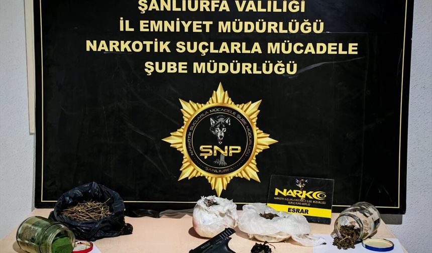 Şanlıurfa'da narkotik operasyonunda 5 şüpheli yakalandı, yüklü madde