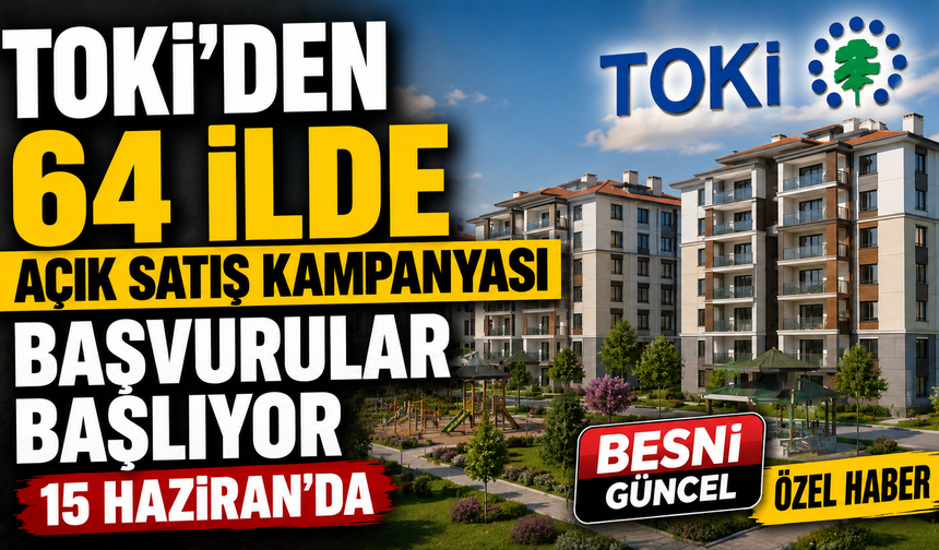 Binlerce Konut İçin Başvurular Başlıyor