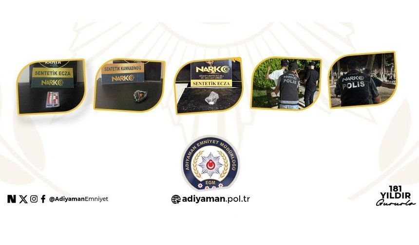 Adıyaman Emniyeti'nden Suç ve Uyuşturucuya Geçit Yok