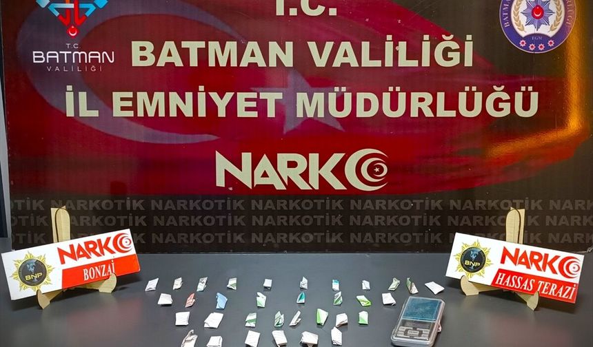 Batman'da ele geçirilen sentetik madde ile 6 tutuklama