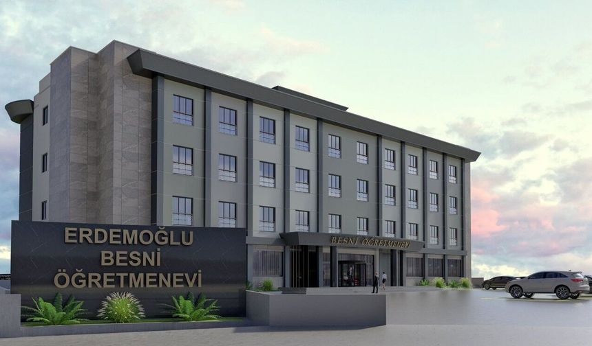 Besni Öğretmenevi inşaatı devam ediyor