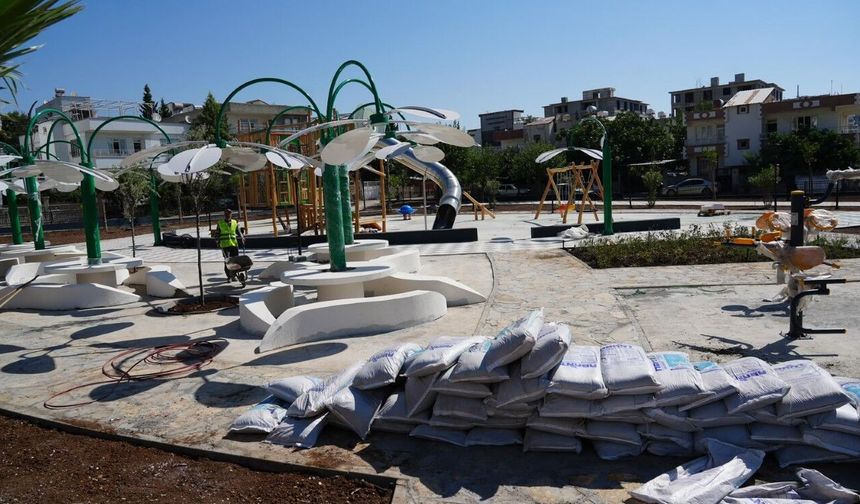 Denizli'den Adıyaman Karapınar'a park desteği