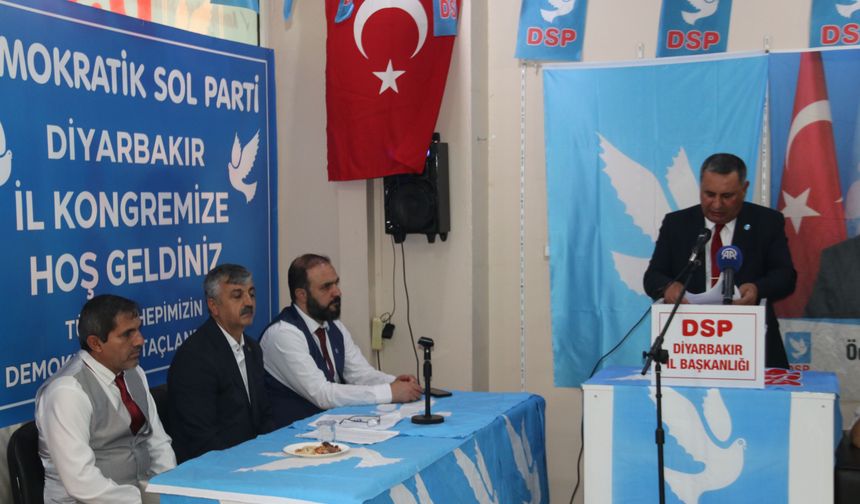 Diyarbakır'da DSP Kongresinde Ali Artun Güven Tazeledi