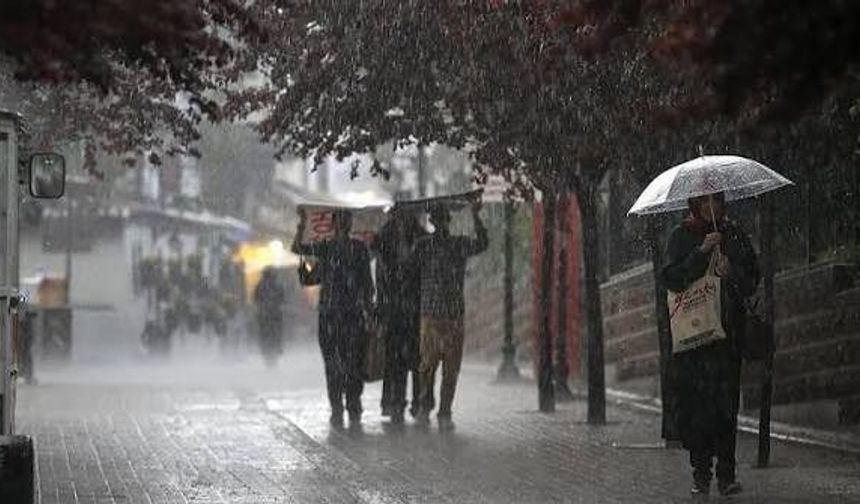 Meteoroloji'den kuvvetli sağanak yağış uyarısı