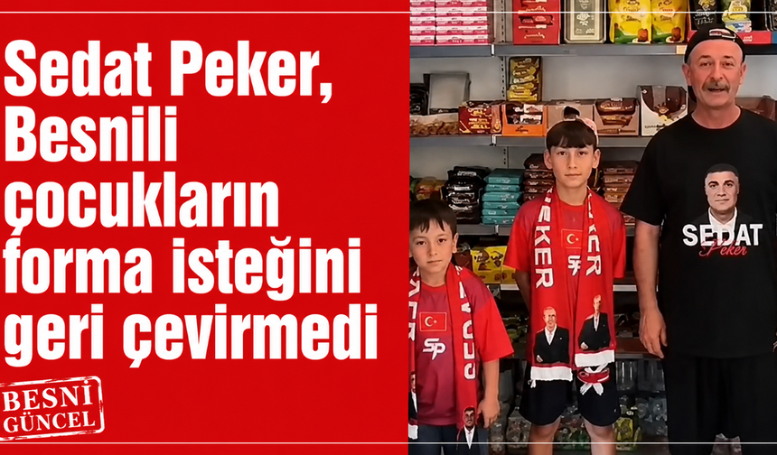 Besnili çocukların milli forma talebine Sedat Peker'den destek