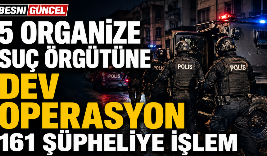 3 İlde Eş Zamanlı Operasyon: 161 Şüpheli Yakalandı