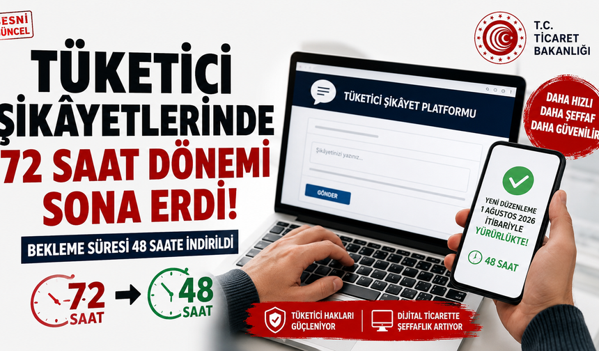 Tüketici Şikâyetlerinde Bekleme Süresi 48 Saate İndirildi