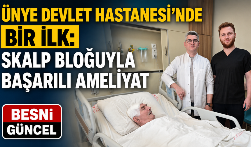 79 Yaşındaki Hastaya Ünye Devlet Hastanesi’nde Bir İlk