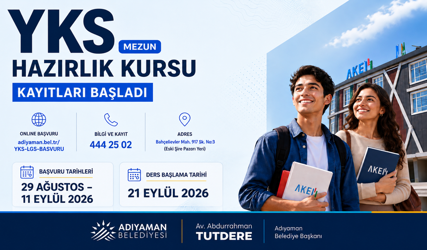 Adıyaman’da YKS Hazırlık Kursu İçin Kayıt Dönemi