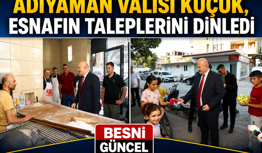 Adıyaman’da Vali Küçük Esnafla Bir Araya Geldi