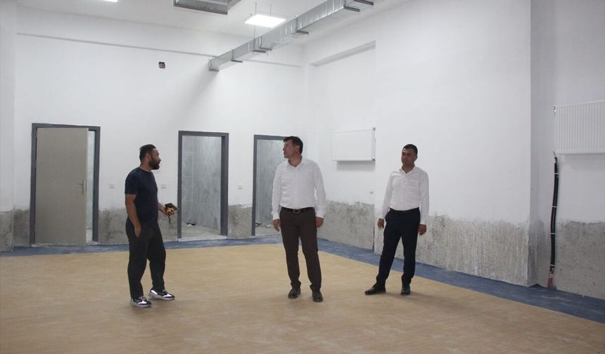 Cizre'de yeni okul binası inşaatı denetlendi
