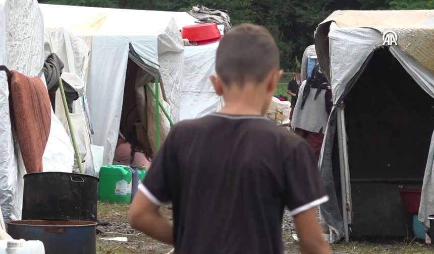 Ordu'da Çadır Kentlerde Çocuklar Okuldan Kopmuyor