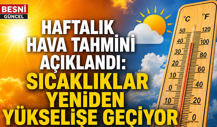 Haftalık Hava Tahmini Açıklandı: Sıcaklıklar Yeniden Yükselişe Geçiyor