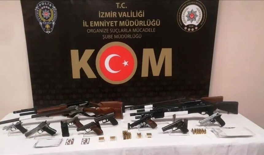 İzmir ve Manisa’da Silah Operasyonu: 13 Gözaltı