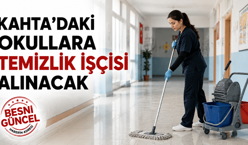 Kahta Milli Eğitim’e 166 Temizlik İşçisi Alınacak