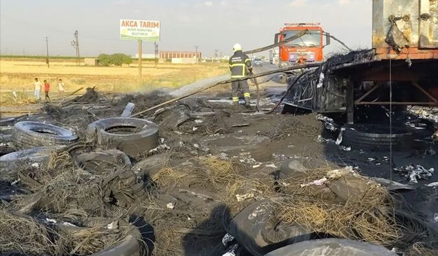 Mardin'de Tır Yangını Söndürüldü: Araç Kullanılamaz Halde