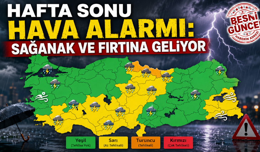 Meteoroloji’den Çok Sayıda İle Kuvvetli Yağış Uyarısı
