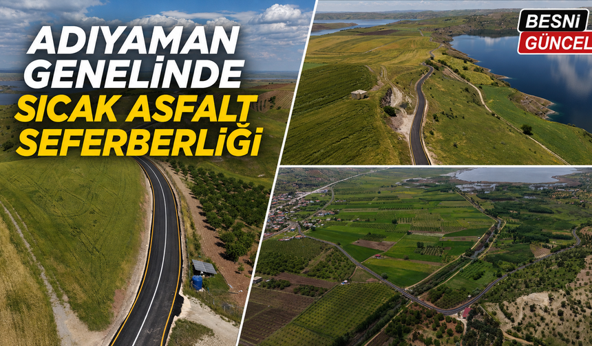 Adıyaman Genelinde Asfalt Çalışmaları Hız Kesmeden Devam Ediyor
