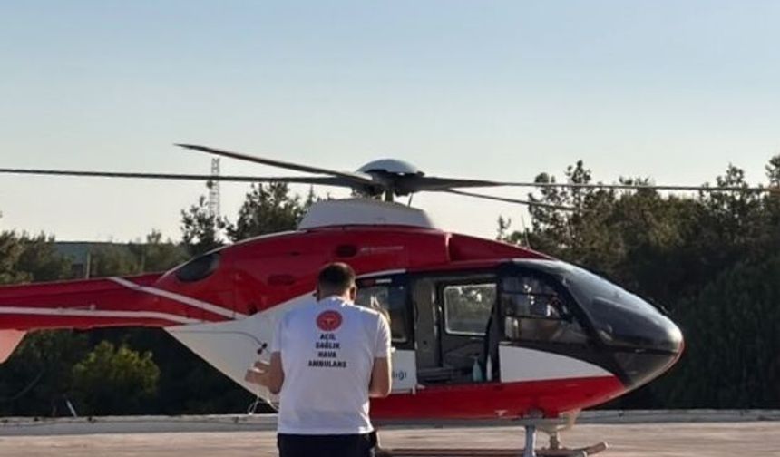 Zehirlenen Minik M.D. İçin Helikopter Havalandı