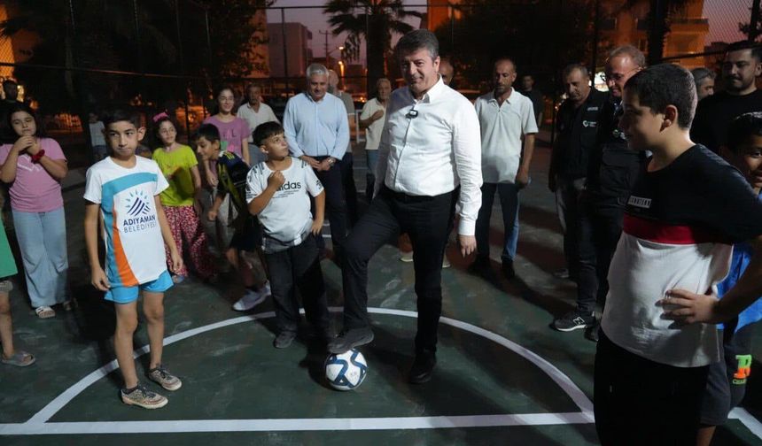 Adıyaman’da Çocukların İstediği Saha Açıldı