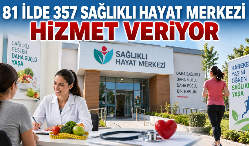 81 İlde 357 Sağlıklı Hayat Merkezi Hizmet Veriyor