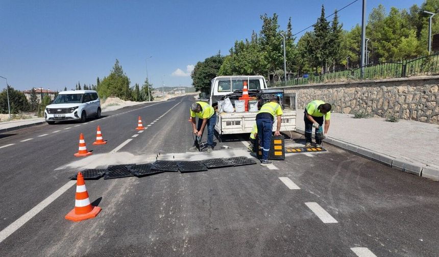 Adıyaman’da Trafik Güvenliği İçin Hız Kesici Çalışması