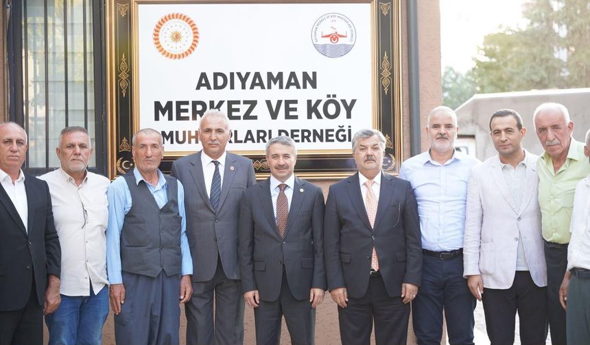 Alkayış, Adıyaman’da muhtarların taleplerini dinledi