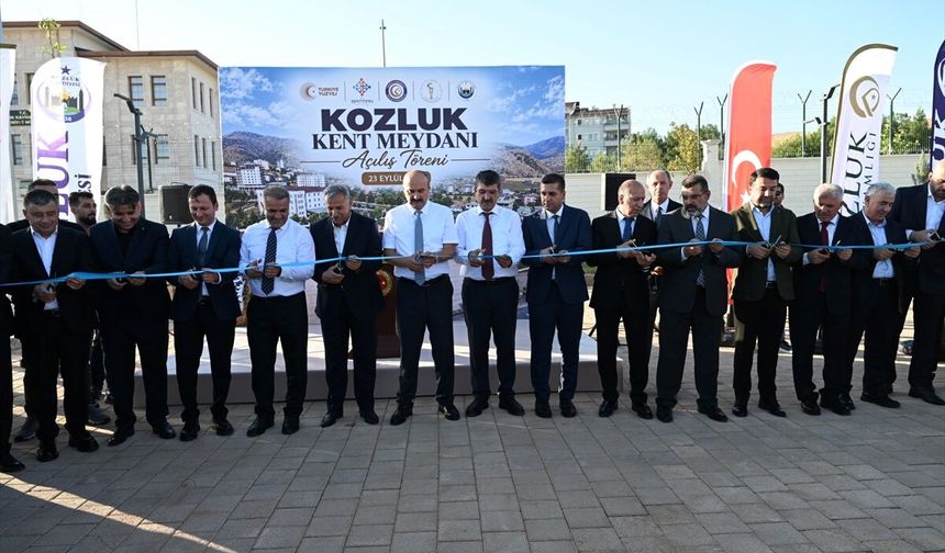 Batman Kozluk'ta 22 dönümlük Kent Meydanı hizmette