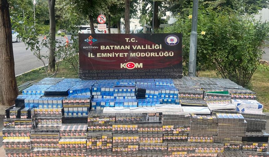 Batman'da 18 bin 380 paket gümrük kaçağı sigara ele geçirildi