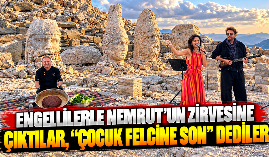 Nemrut’ta tarihi zirve: Çocuk felcine karşı farkındalık çağrısı
