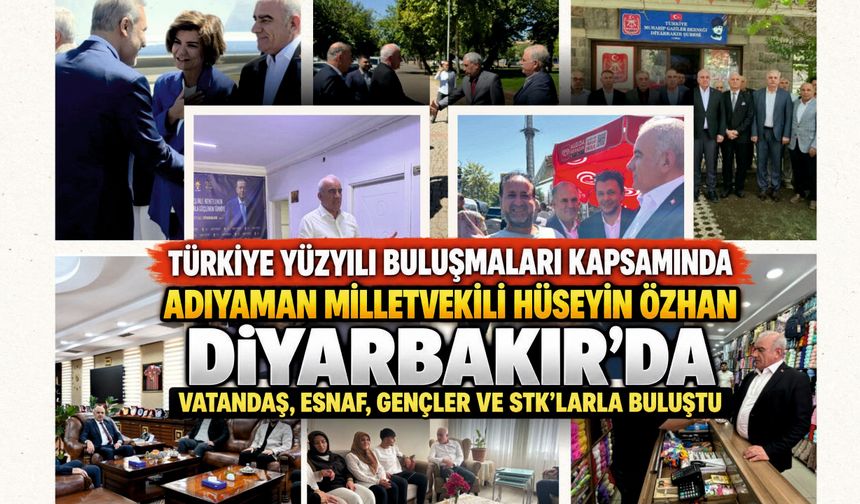 Özhan Diyarbakır’da: Türkiye Yüzyılı Buluşmaları’nda Vatandaşla İç İçe