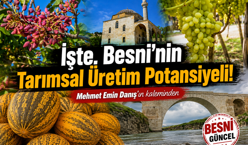 İşte, Besni’nin Tarımsal Üretim Potansiyeli!