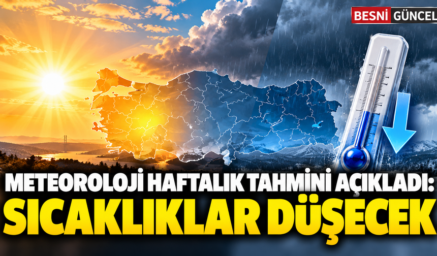Meteoroloji haftalık tahmini açıkladı: Sıcaklıklar düşecek