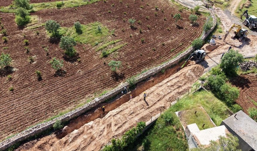 Mardin Midyat Söğütlü Mahallesi'ne Yeni Atık Su Hattı
