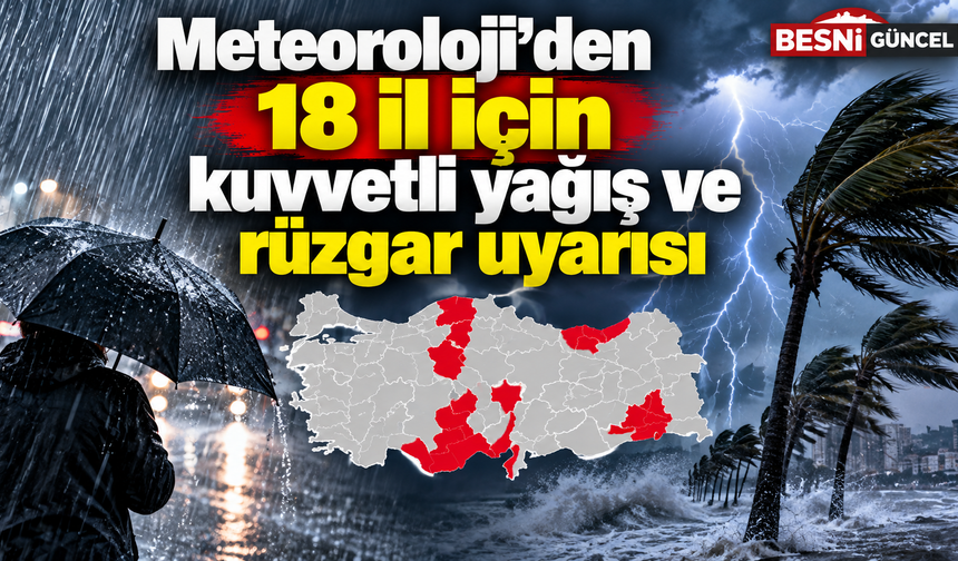 18 Eylül’de sağanak ve fırtına alarmı verildi