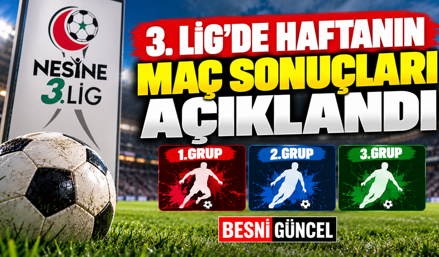 3. Lig’de Haftanın Maç Sonuçları Açıklandı