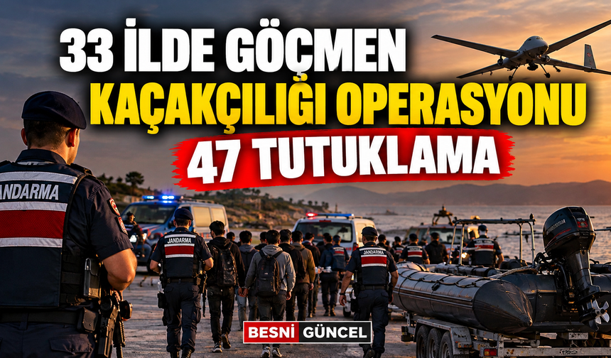 Jandarmadan 33 İlde Göçmen Kaçakçılığına Darbe
