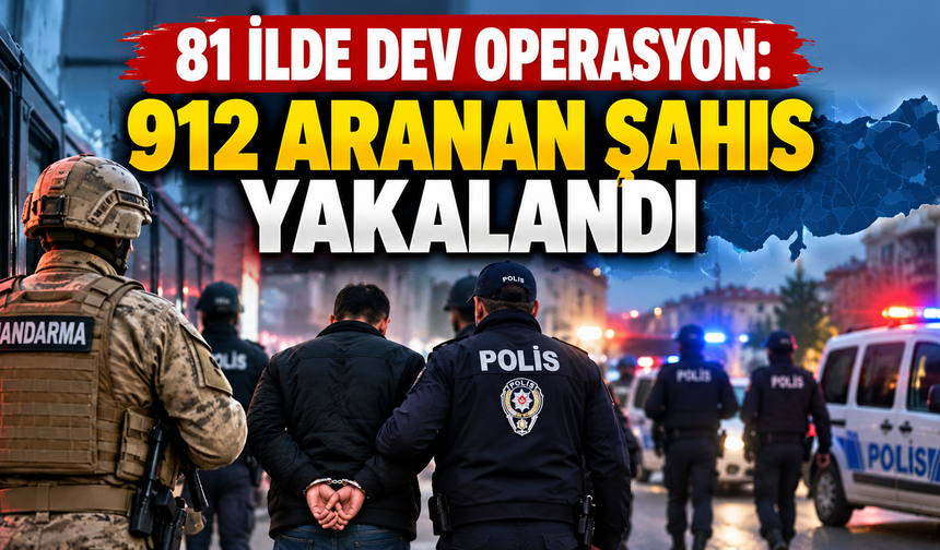 Jandarma ve Polisten 81 İlde Eş Zamanlı Uygulama