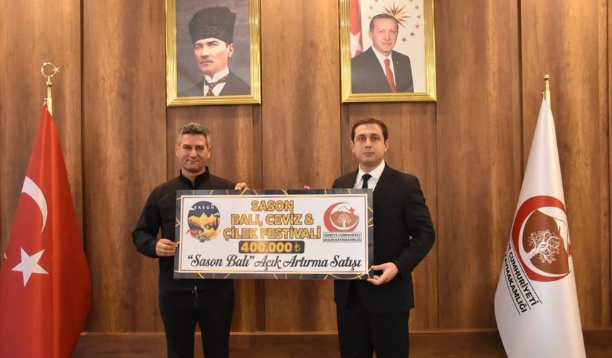 Sason Balı İçin 400 Bin TL Üreticilere Verildi