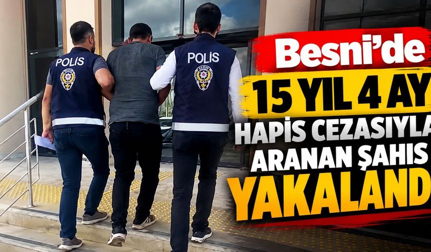 Besni’de kimlik kontrolünde kaçan aranan şahıs yakalandı