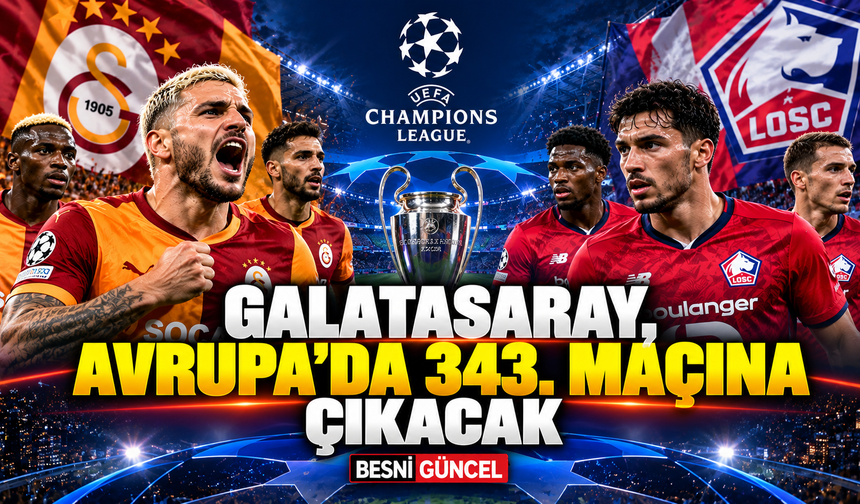 Galatasaray, Avrupa'da Lille karşısında sınav verecek