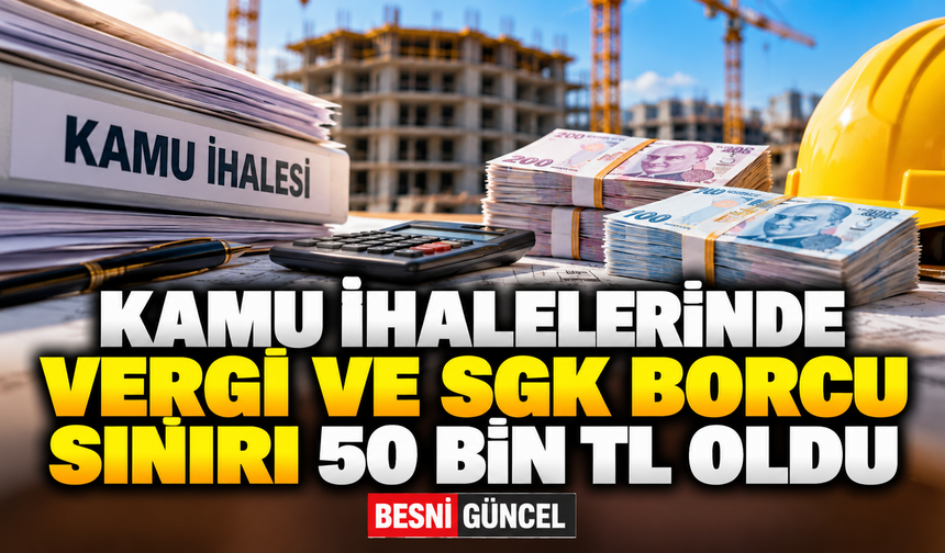 Kamu İhalelerinde Vergi ve Prim Borcu Eşiği Yükseltildi