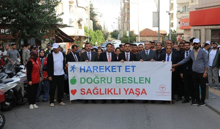 Kilis'te Dünya Yürüyüş Günü'nde sağlıklı yaşam vurgusu