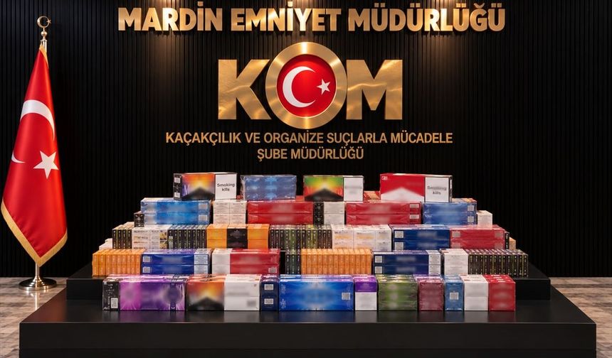 Mardin Nusaybin'de Kaçak Sigara Operasyonu