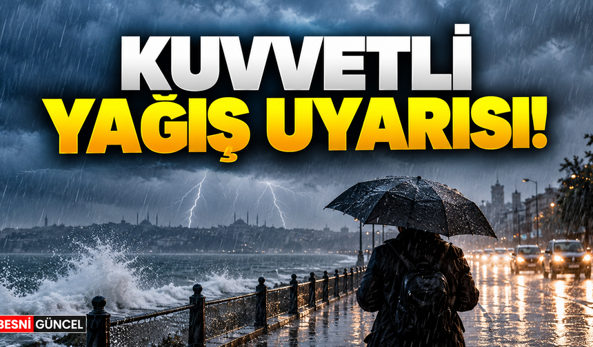 Edirne, Kırklareli ve Tekirdağ İçin Kuvvetli Yağış Uyarısı